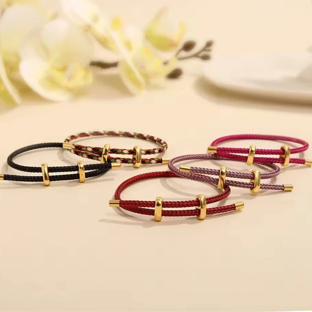 Trendy Red Thread String Bracelet - Picture 3 of 4